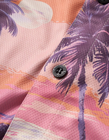 Loose Riders Party Shirt - sunset palms/M