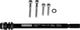 ORTLIEB Eje pasante conector M6 - black/12 mm, 1.75 mm, 180 mm
